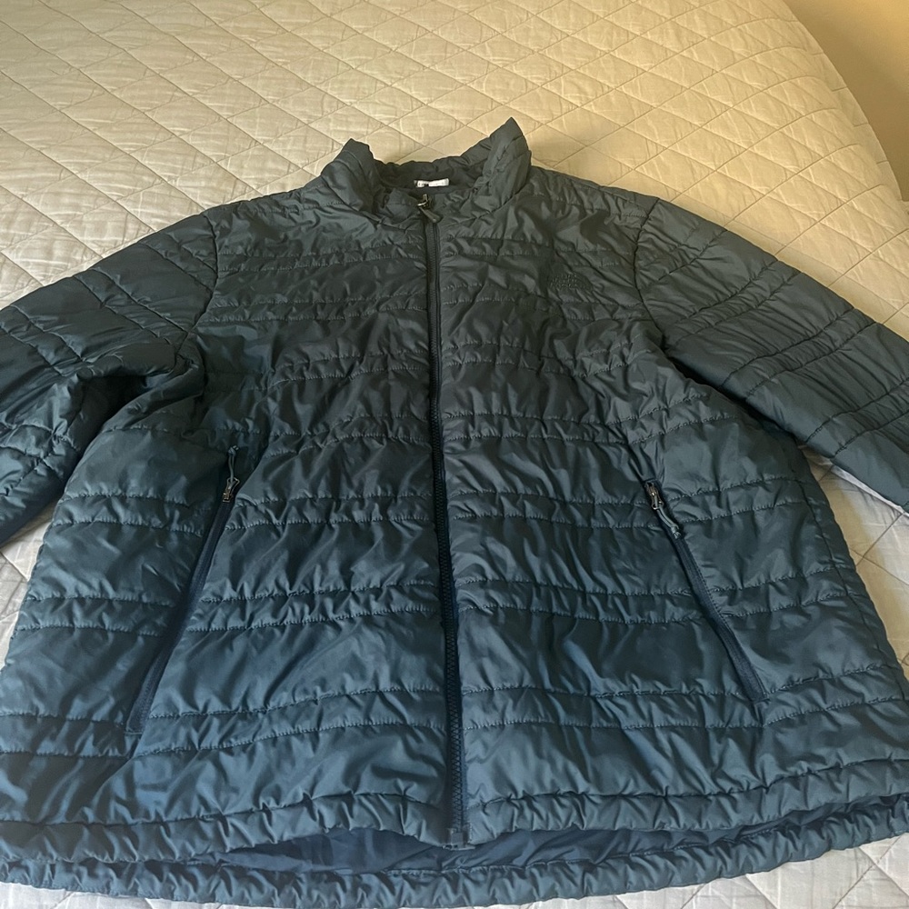 Teal The NorthFace WIndbreaker Zip Up